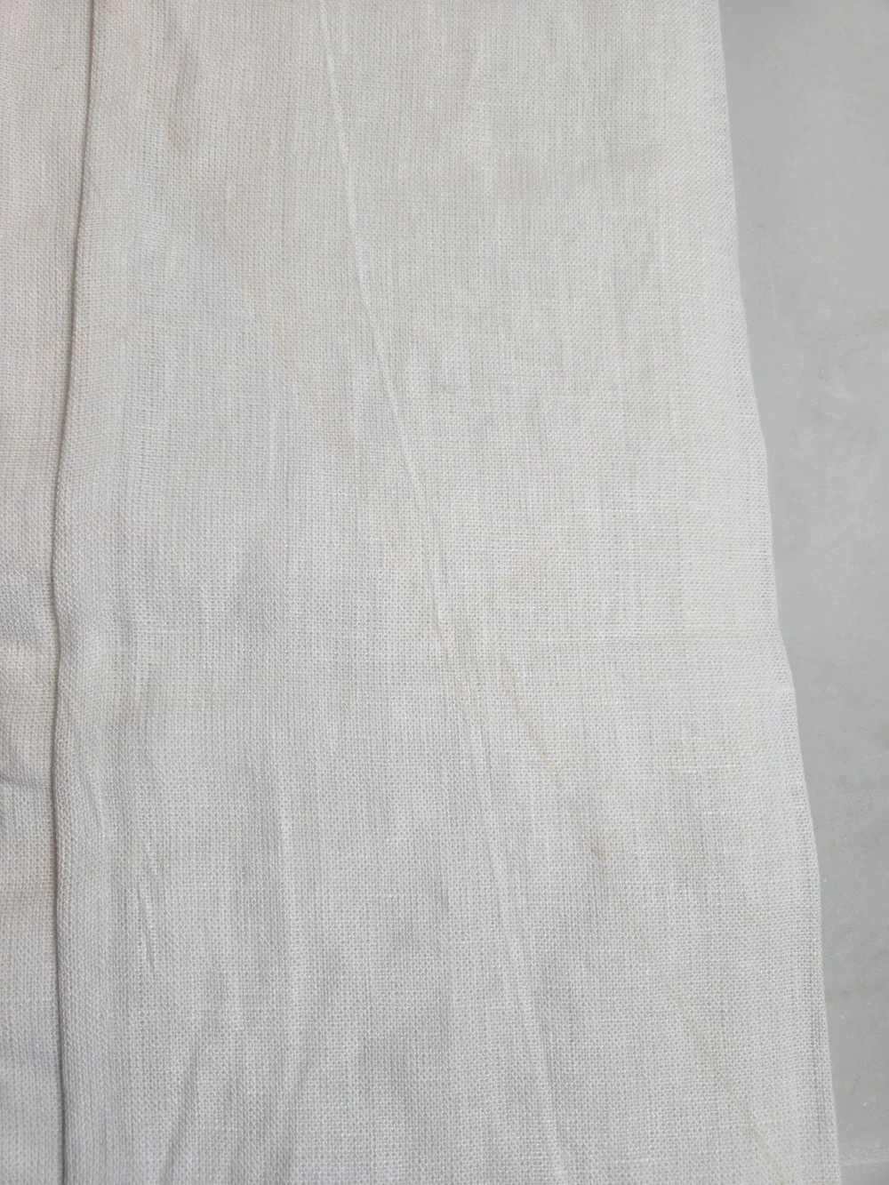 NWT QUINCE Set Of 2 48x96 Heavyweight European Linen Curtains White 9957